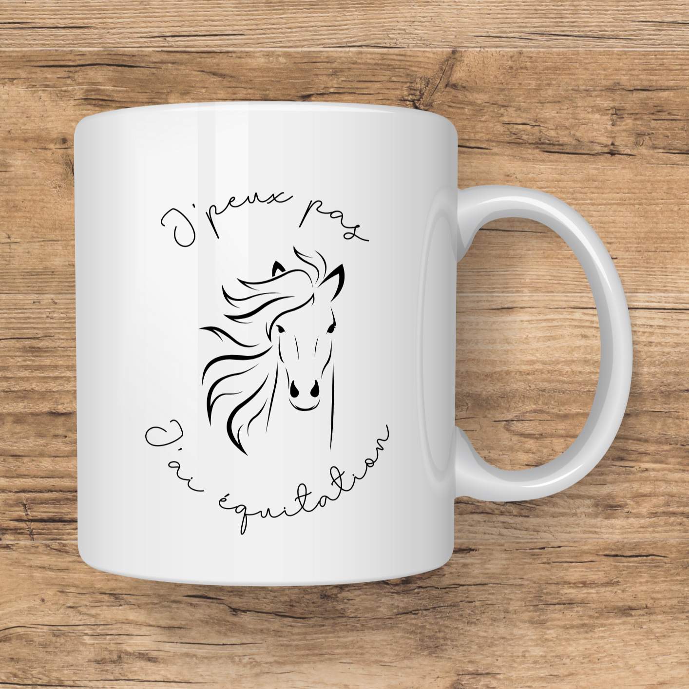 Mug "J'peux pas j'ai équitation" 2