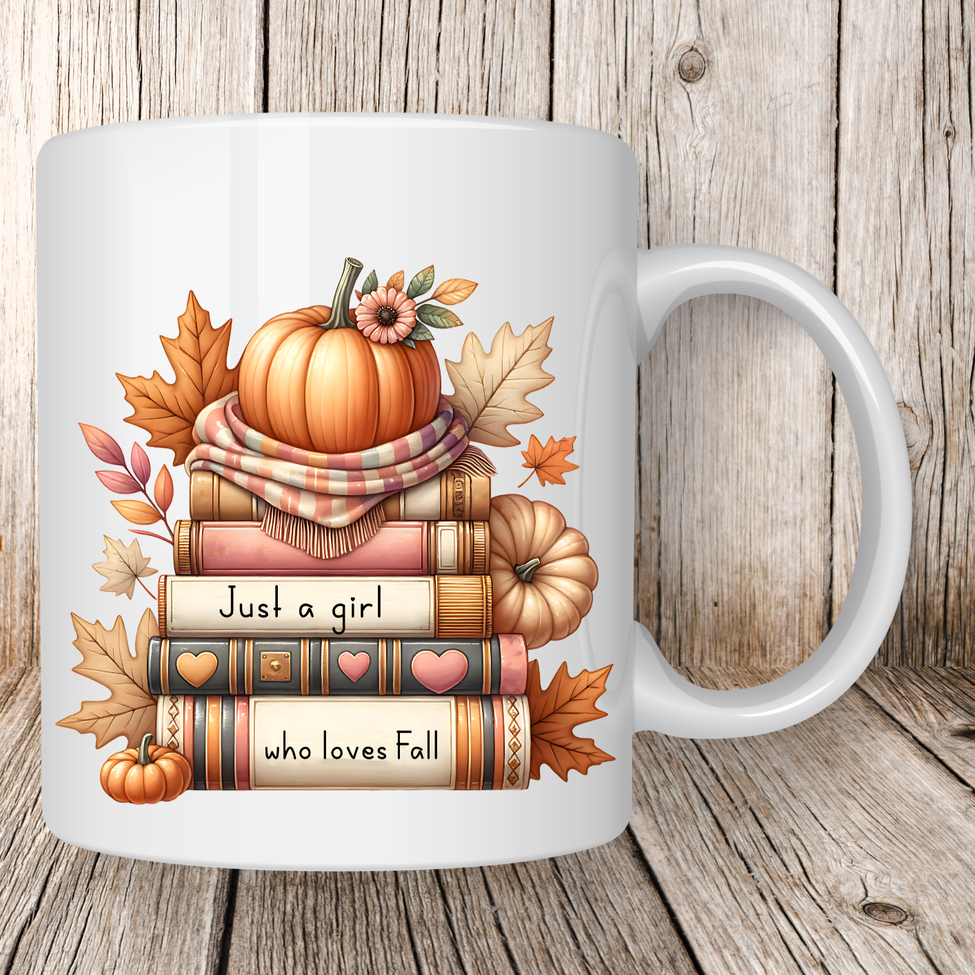 Mug lecture et citrouille 3 - Collection Automne