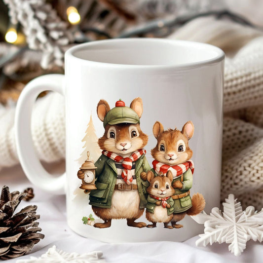 Mug famille souris 2 - Collection Noël