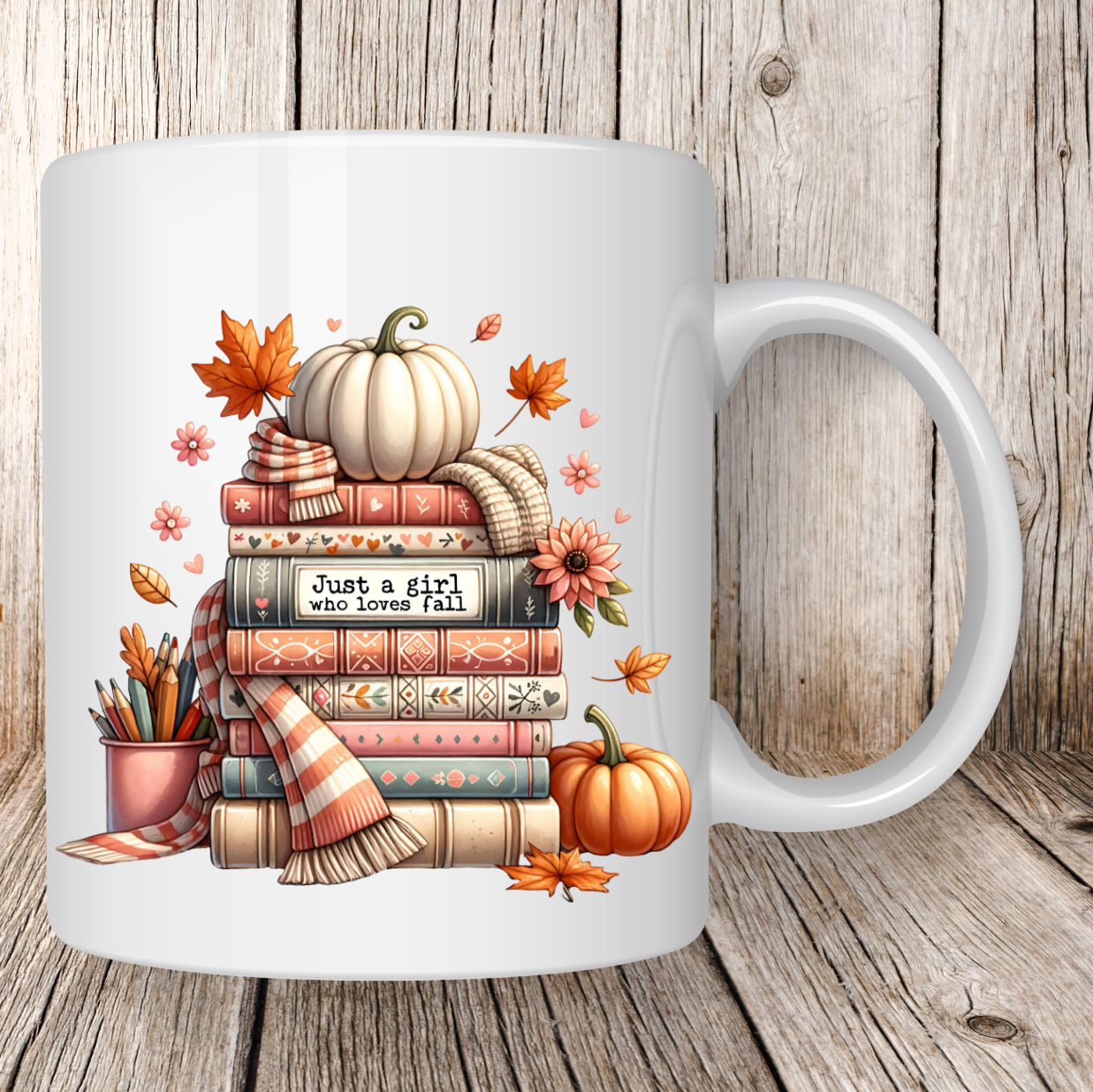 Mug lecture et citrouille 2 - Collection Automne