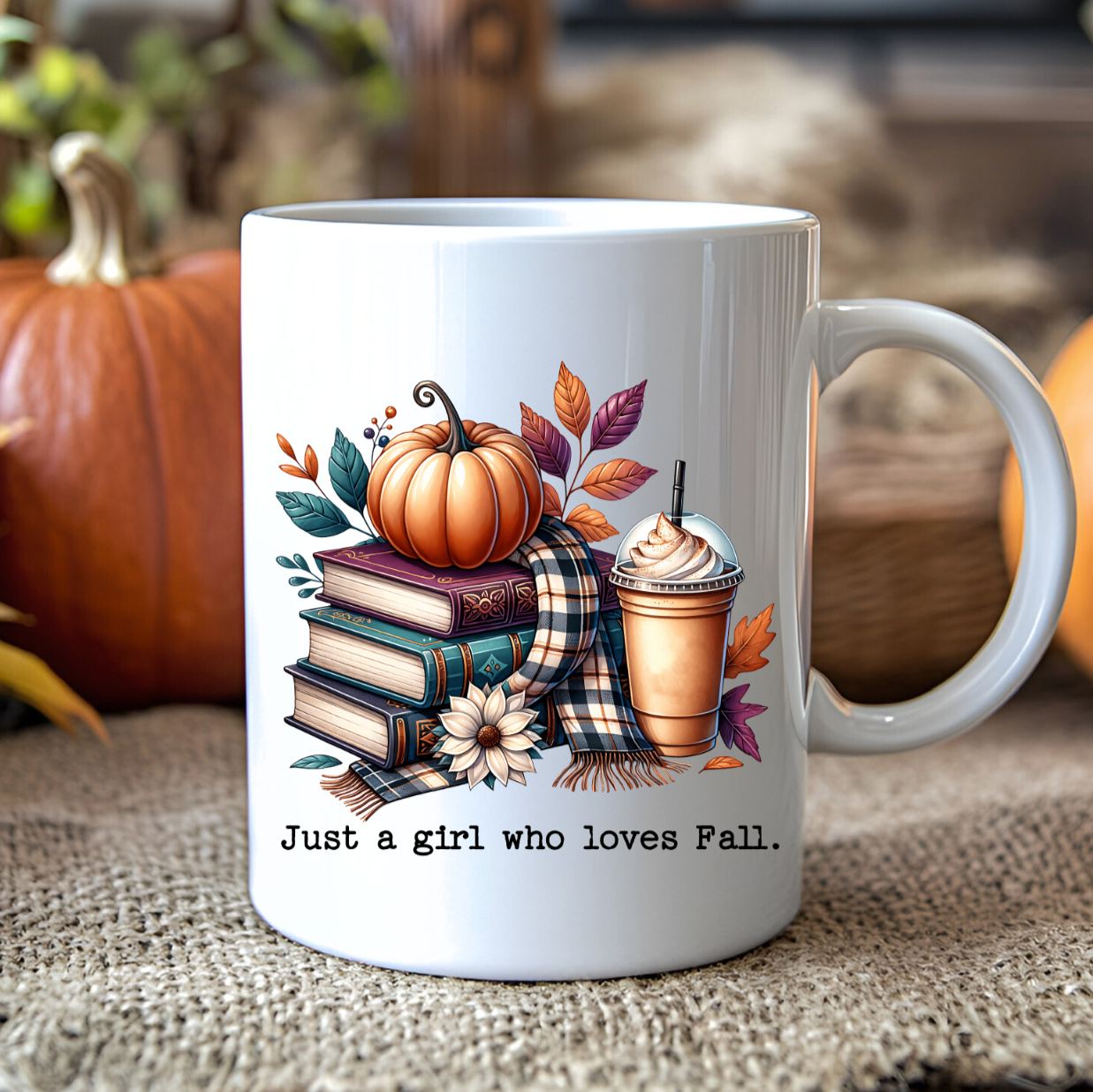 Mug lecture et citrouille 4 - Collection Automne