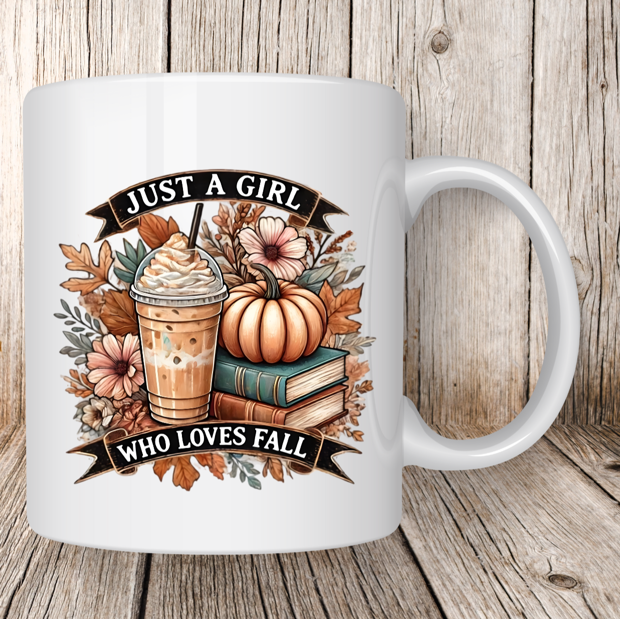 Mug lecture et citrouille 5 - Collection Automne