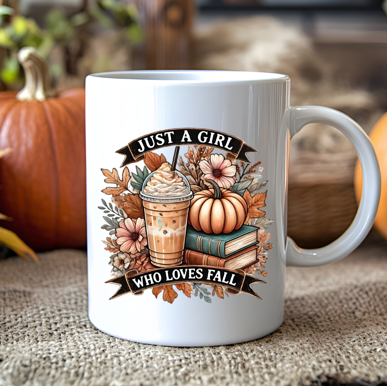 Mug lecture et citrouille 5 - Collection Automne